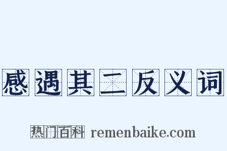 感遇其二反义词是什么意思的图片